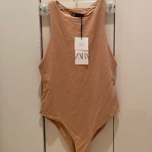 ZARA M HALTER NECK BODYSUIT